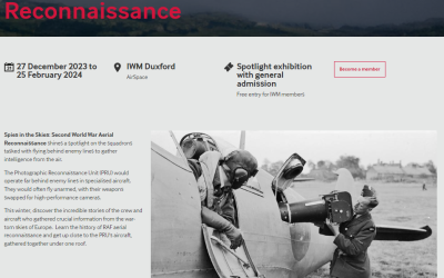 Spies in the Skies: Second World War Aerial Reconnaissance