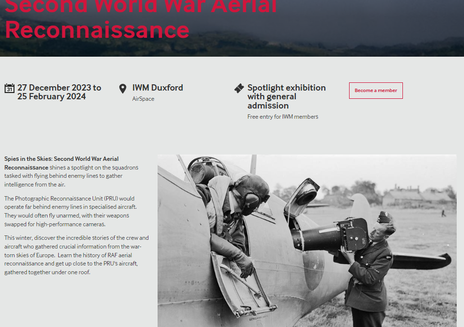 Spies in the Skies: Second World War Aerial Reconnaissance